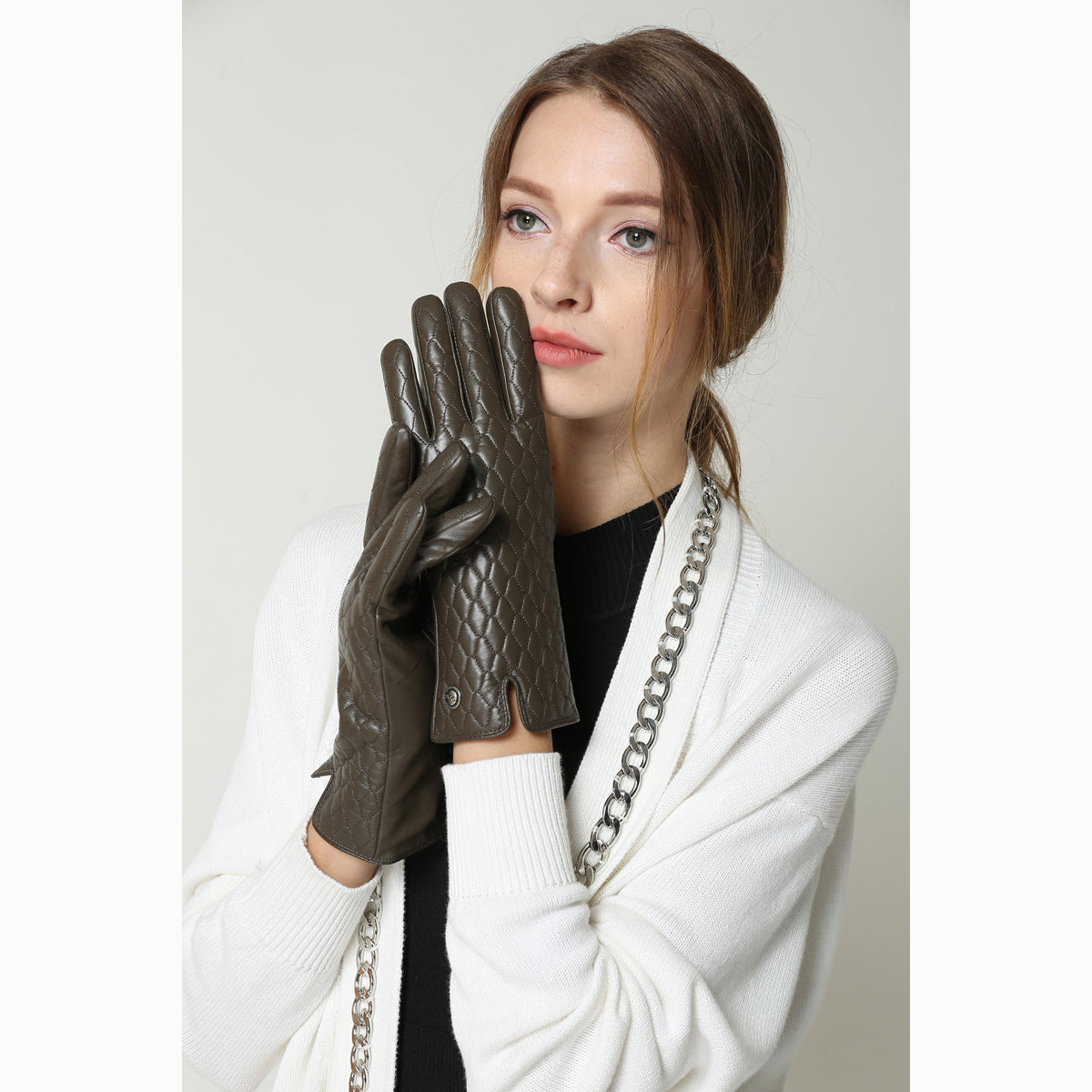 Ugg Ladies Diamond Stitch Glove-Gloves-PEROZ Accessories