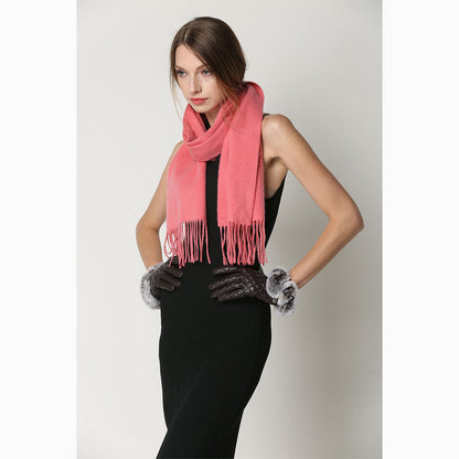 Ugg Cashmere &amp; Wool Scarf Watermelon-Scarves-PEROZ Accessories