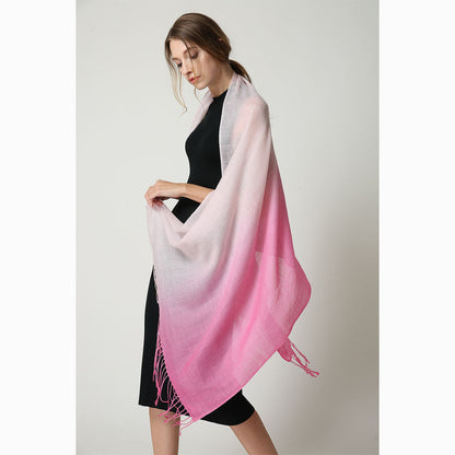 Ugg 100% Merino Wool Tie Dye Scarf Pink and Rose-Scarves-PEROZ Accessories