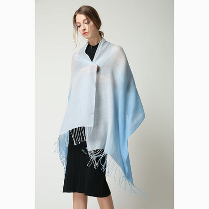Ugg 100% Merino Wool Tie Dye Scarf Dawn and Blue-Scarves-PEROZ Accessories