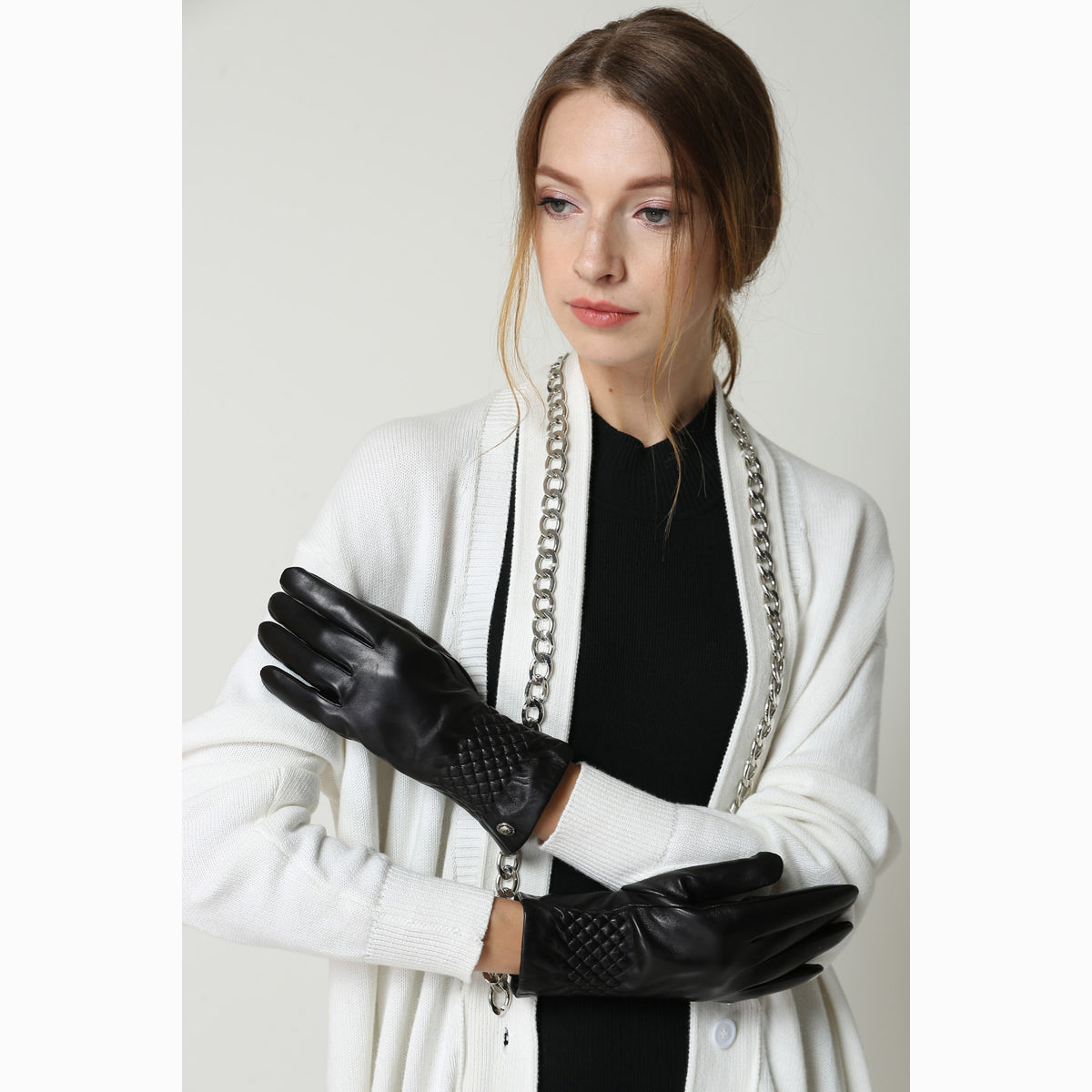 Ugg Ladies Diamond Gather Glove-Gloves-PEROZ Accessories