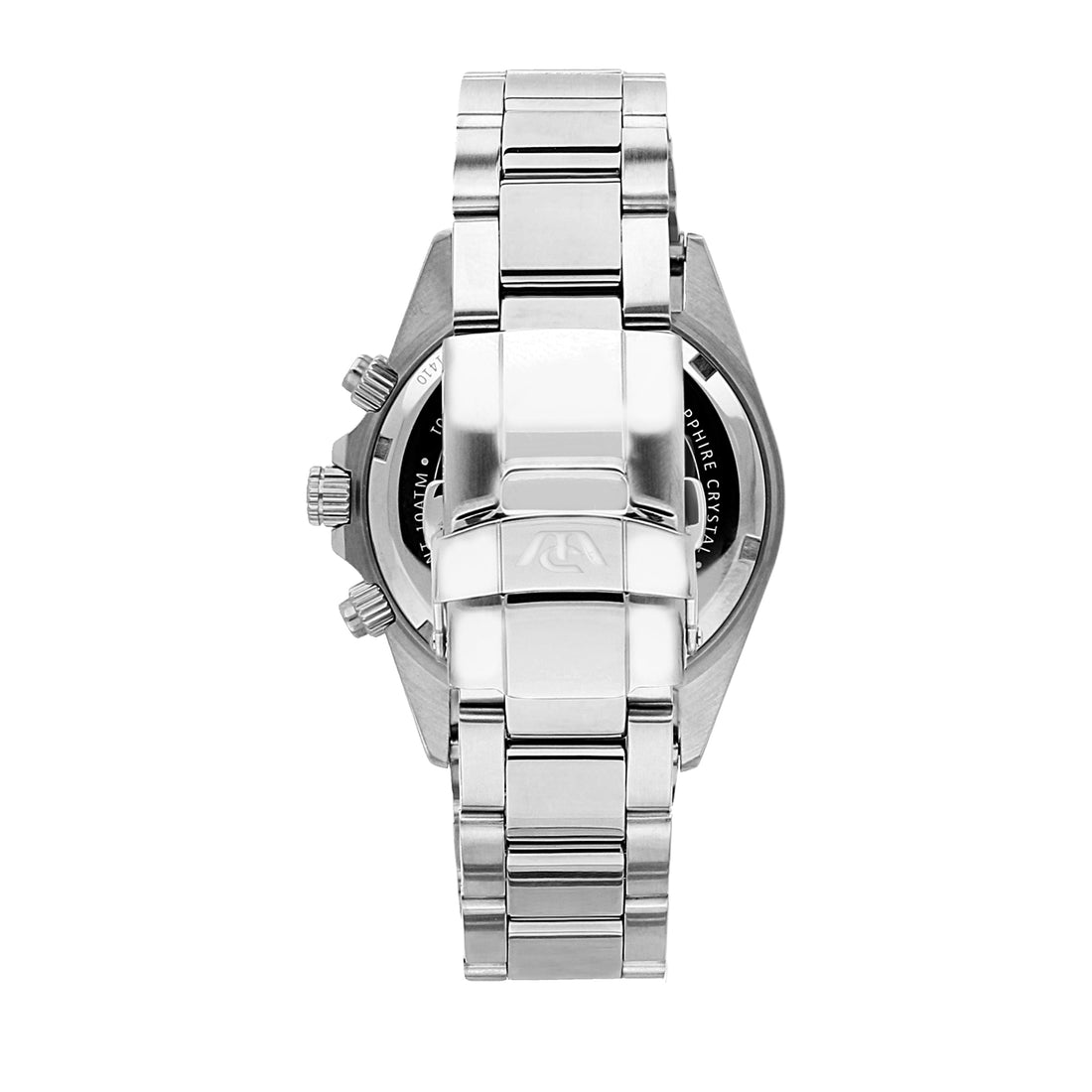 Philip Watch Caribe Black Stainless Steel Bracelet Chronograph-Watches-PEROZ Accessories