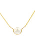 ADAGIO CRESCENT NINE-2-FIVE PEARL NECKLACE GOLD-PEROZ Accessories