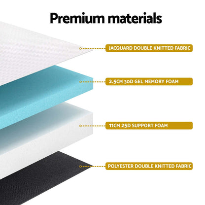 13cm Giselle Baby Cot Mattress Gel Foam-Baby &amp; Kids > Kid&