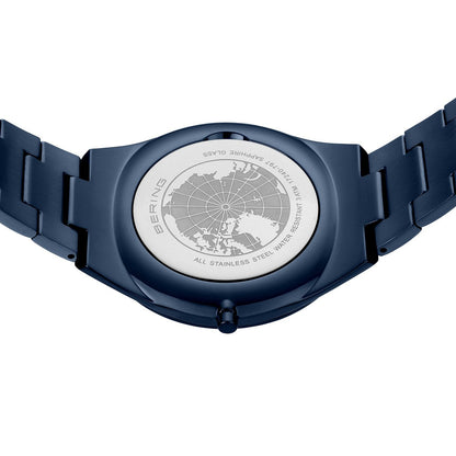 Bering Ultra Slim 40mm Blue Stainless Steel Strap Watch-PEROZ Accessories