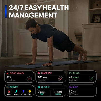 1.43 Inch Amoled Screen Sports Smart Watch Support Bluetooth Call - Black-Smart Watches-PEROZ Accessories