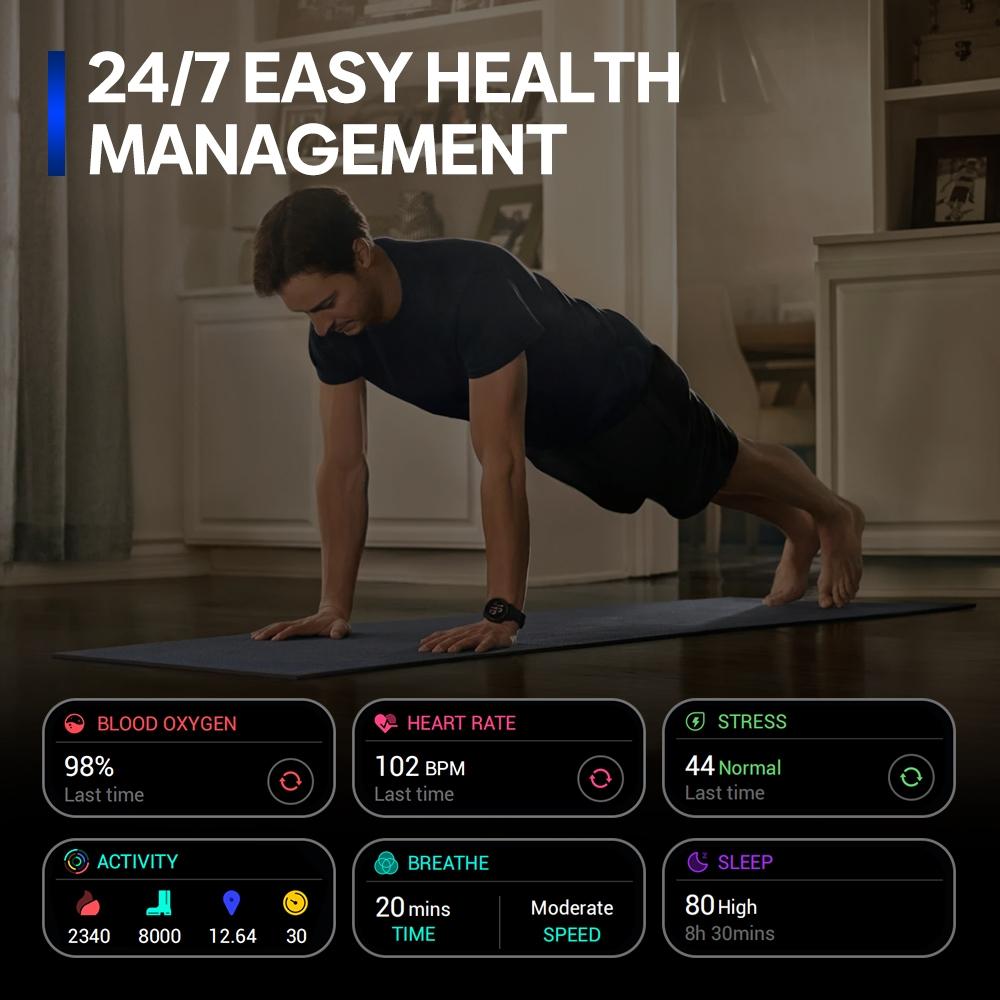 1.43 Inch Amoled Screen Sports Smart Watch Support Bluetooth Call - Blue-Smart Watches-PEROZ Accessories