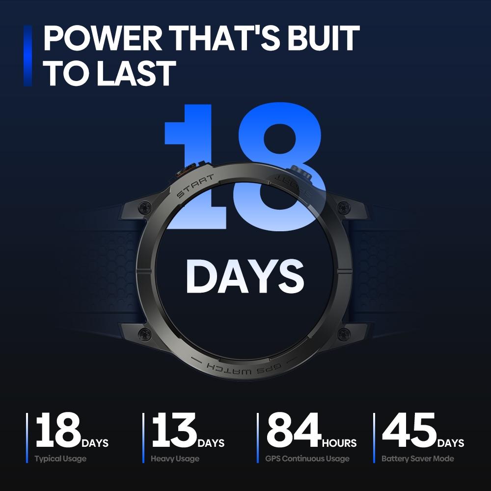 1.43 Inch Amoled Screen Sports Smart Watch Support Bluetooth Call - Blue-Smart Watches-PEROZ Accessories