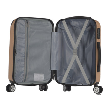 Milano Premium 3pc ABS Luggage Suitcase Luxury Hard Case Shockproof Travel Set-Luggage-PEROZ Accessories