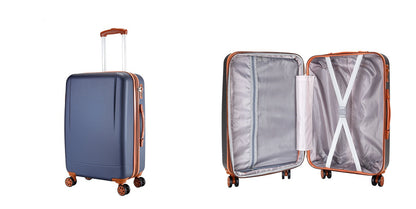 Milano Elite 3pc ABS Luggage Suitcase Luxury Hard Case Shockproof Travel Set-Luggage-PEROZ Accessories