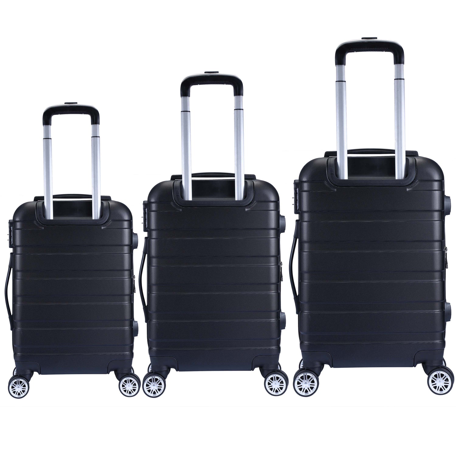 Milano XPander 3pc ABS Luggage Suitcase Luxury Hard Case Shockproof Travel Set-Luggage-PEROZ Accessories