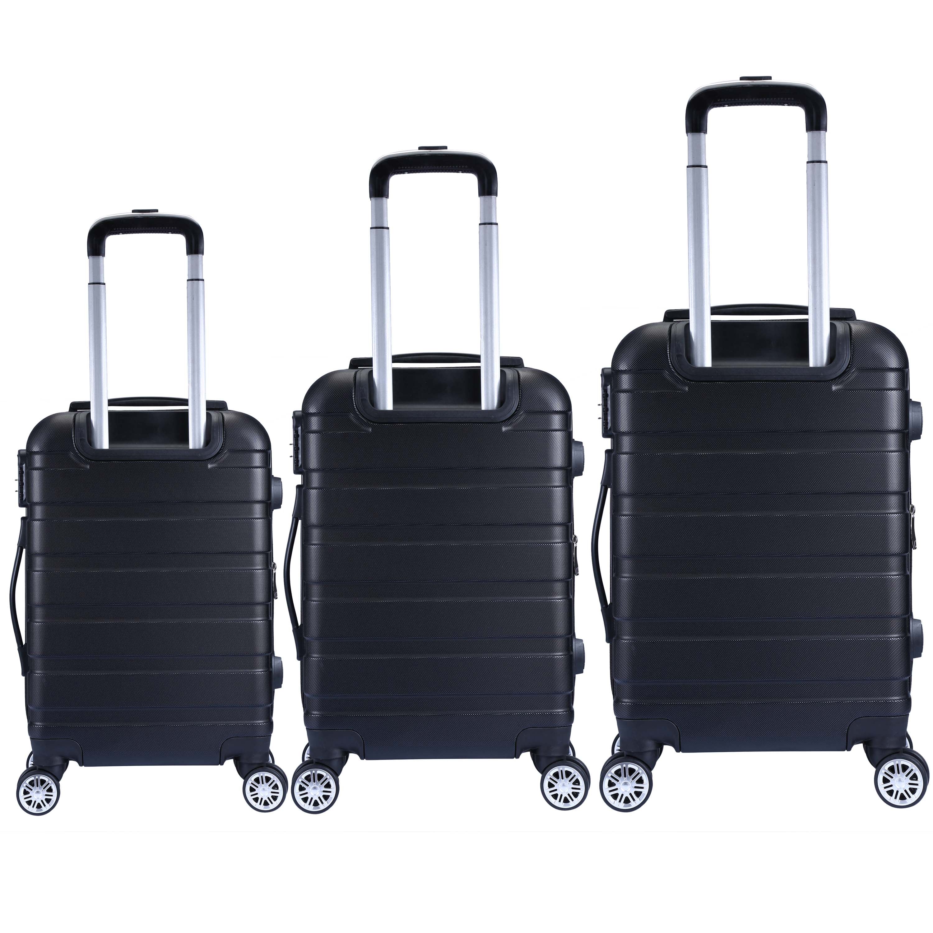 Milano XPander 3pc ABS Luggage Suitcase Luxury Hard Case Shockproof Travel Set-Luggage-PEROZ Accessories