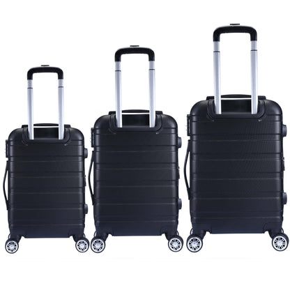 Milano XPander 3pc ABS Luggage Suitcase Luxury Hard Case Shockproof Travel Set-Luggage-PEROZ Accessories