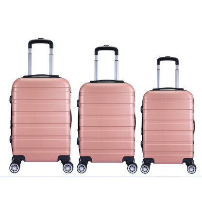 Milano XPander 3pc ABS Luggage Suitcase Luxury Hard Case Shockproof Travel Set-Luggage-PEROZ Accessories