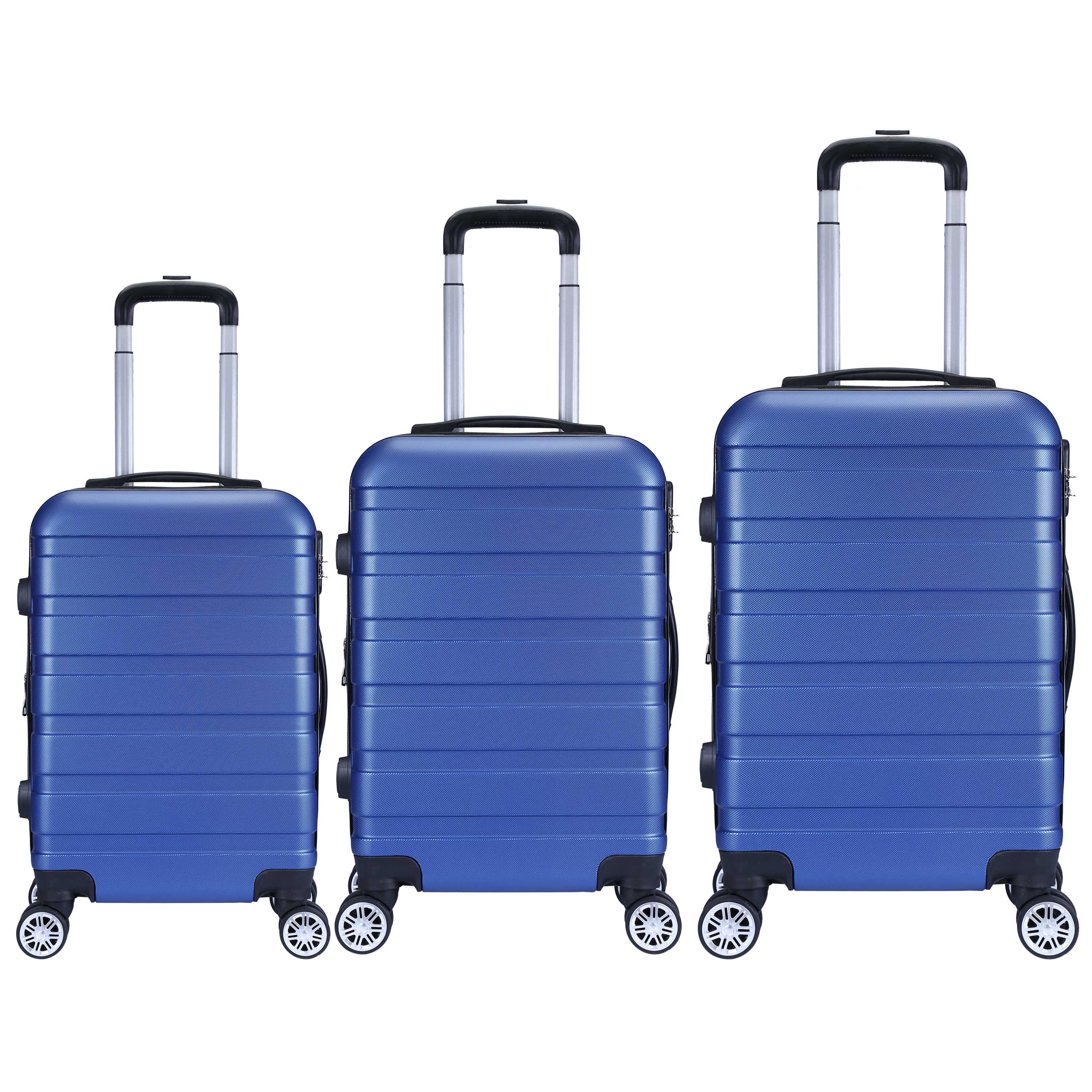 Milano XPander 3pc ABS Luggage Suitcase Luxury Hard Case Shockproof Travel Set-Luggage-PEROZ Accessories