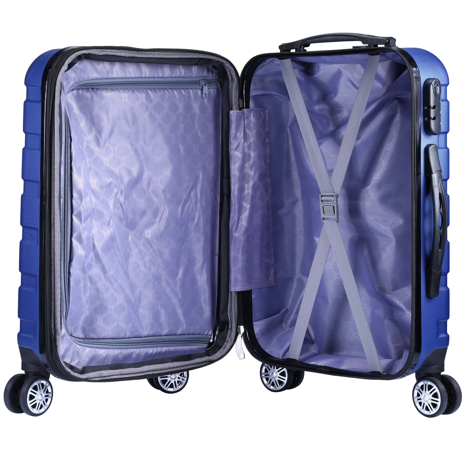 Milano XPander 3pc ABS Luggage Suitcase Luxury Hard Case Shockproof Travel Set-Luggage-PEROZ Accessories