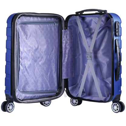 Milano XPander 3pc ABS Luggage Suitcase Luxury Hard Case Shockproof Travel Set-Luggage-PEROZ Accessories