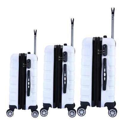 Milano XPander 3pc ABS Luggage Suitcase Luxury Hard Case Shockproof Travel Set-Luggage-PEROZ Accessories