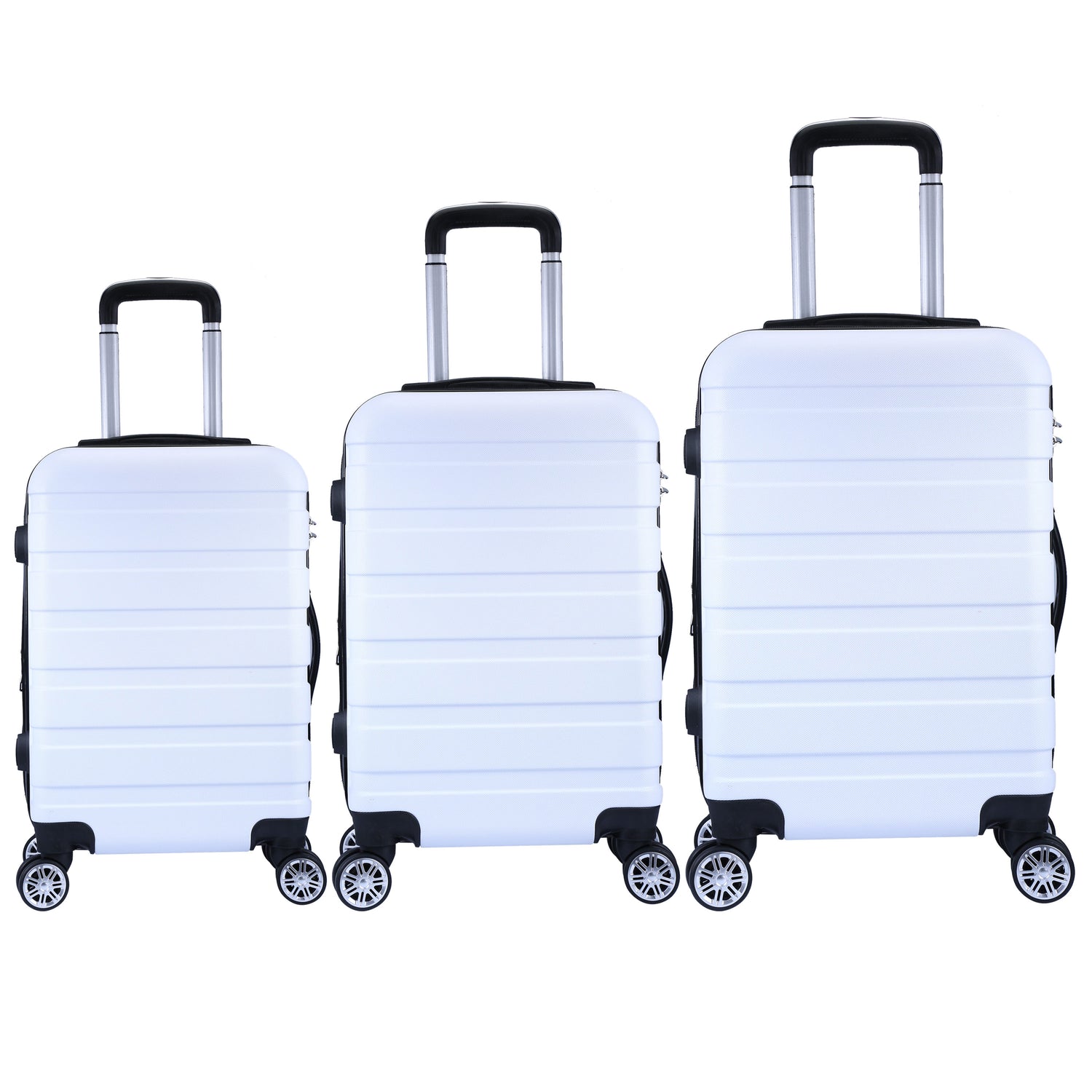 Milano XPander 3pc ABS Luggage Suitcase Luxury Hard Case Shockproof Travel Set-Luggage-PEROZ Accessories