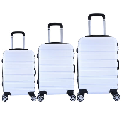 Milano XPander 3pc ABS Luggage Suitcase Luxury Hard Case Shockproof Travel Set-Luggage-PEROZ Accessories