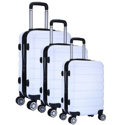 Milano XPander 3pc ABS Luggage Suitcase Luxury Hard Case Shockproof Travel Set-Luggage-PEROZ Accessories