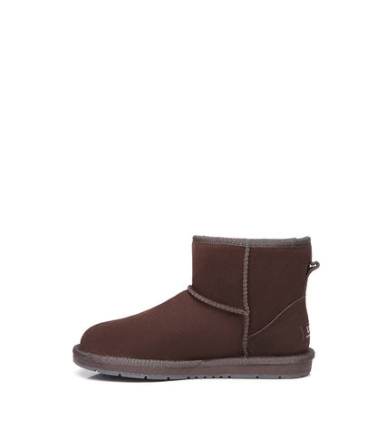 Water Resistant | UGG Boots Unisex Mini Classic Suede Sheepskin Wool Australian Shepherd-Boots-PEROZ Accessories
