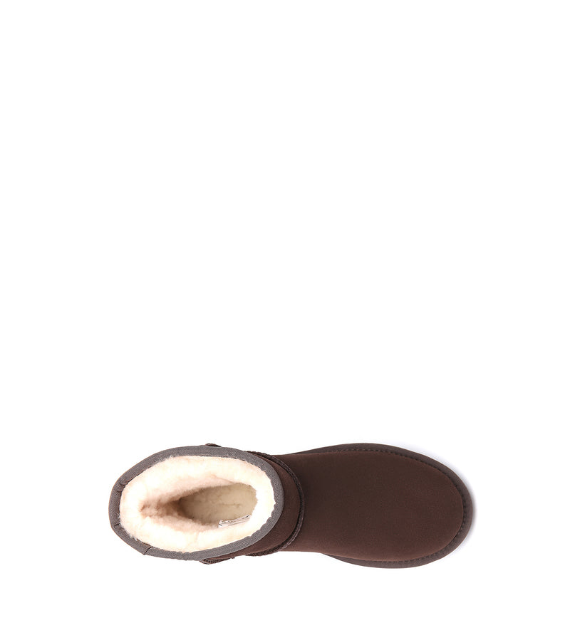 Water Resistant | UGG Boots Unisex Mini Classic Suede Sheepskin Wool Australian Shepherd-Boots-PEROZ Accessories