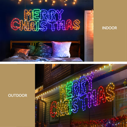 1.6M Christmas Lights Motif 360 LED Rope Light Outdoor Decoration Jingle Jollys-Occasions > Christmas > Outdoor Decorations &amp; Lights-PEROZ Accessories