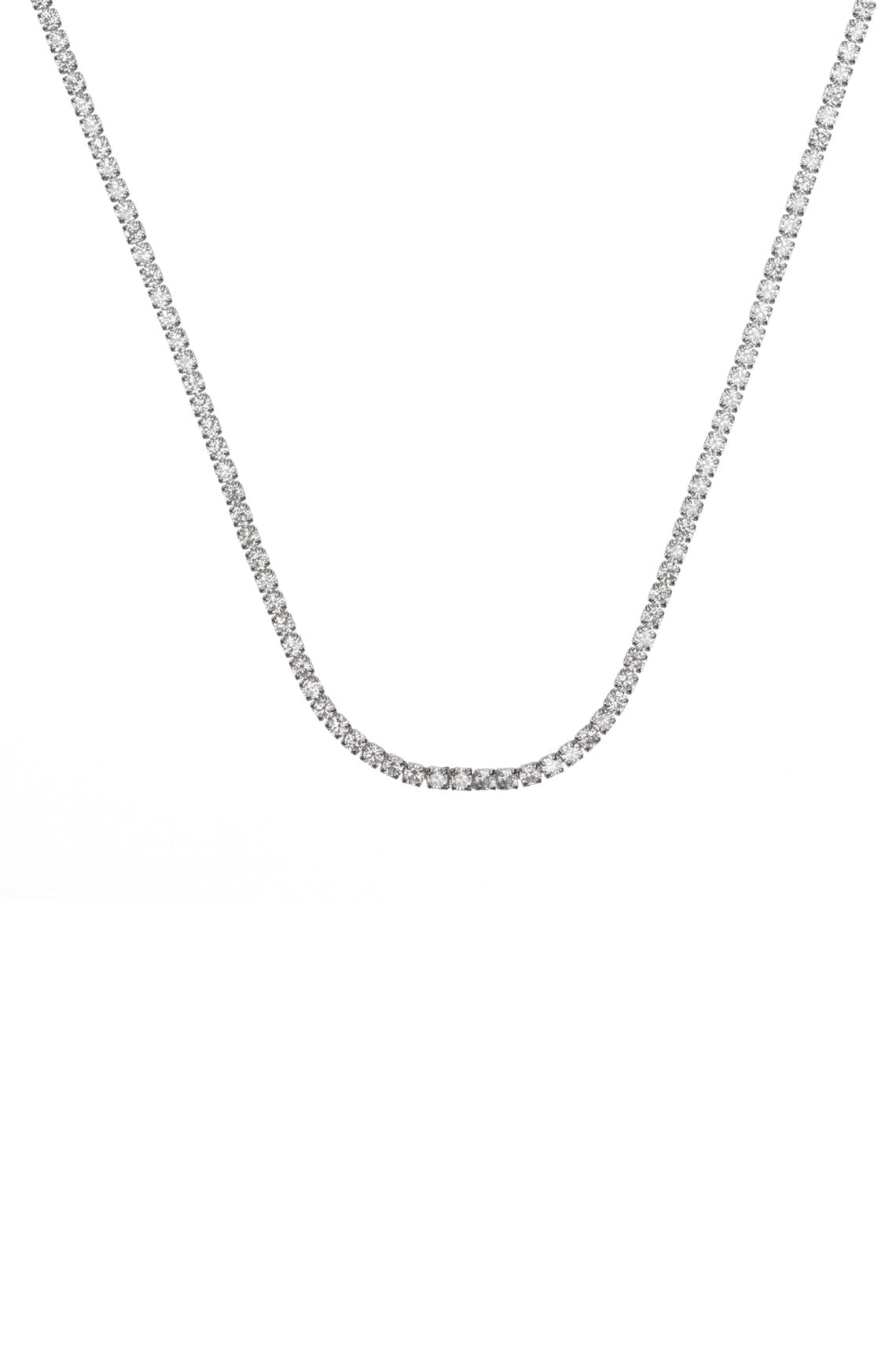 SYDNEY SOIRÉE 2MM TENNIS NECKLACE 42CM SILVER-PEROZ Accessories
