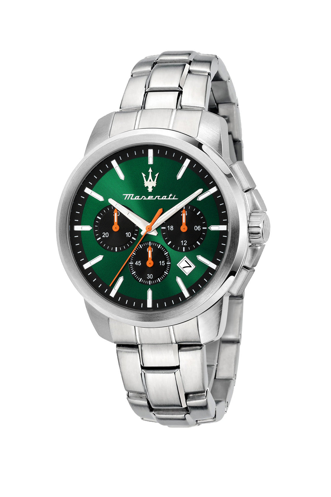 Maserati Successo 42mm Chrono Green Dial Stainless Steel Strap Watch-PEROZ Accessories