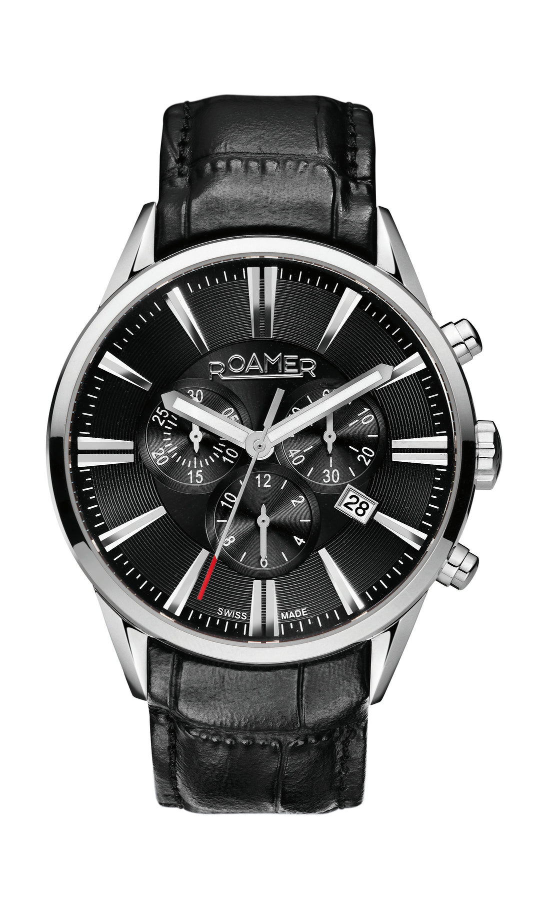 Roamer Superior Chrono Black Watch-PEROZ Accessories