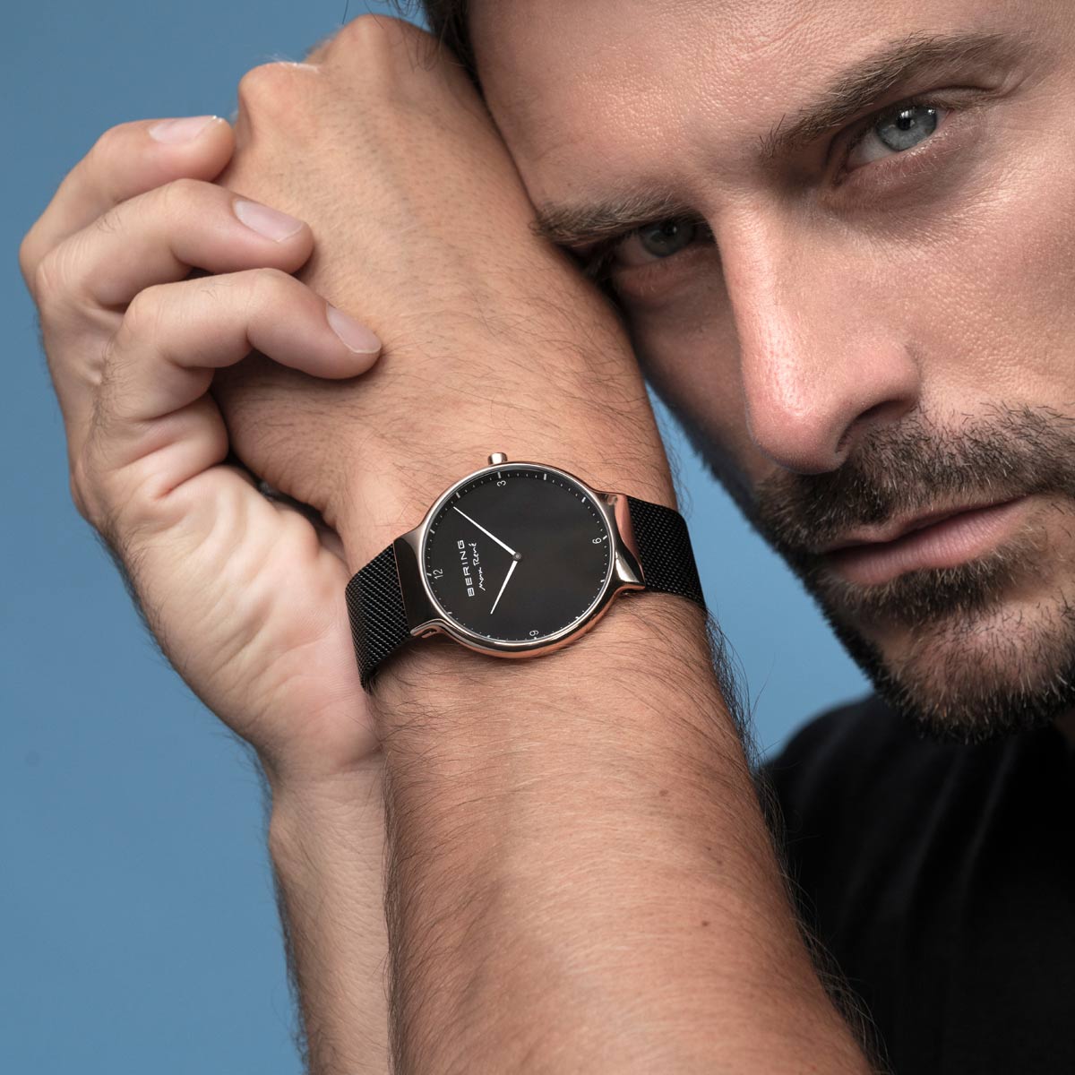 Bering Max René Polished Rose Gold Watch-PEROZ Accessories