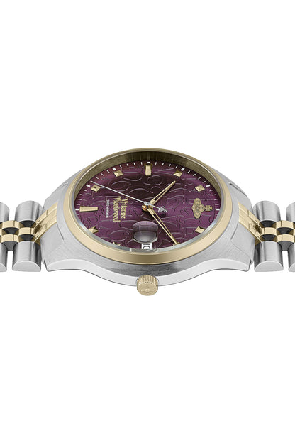 Vivienne Westwood Camberwell Purple 37mm Two Tone Watch-PEROZ Accessories