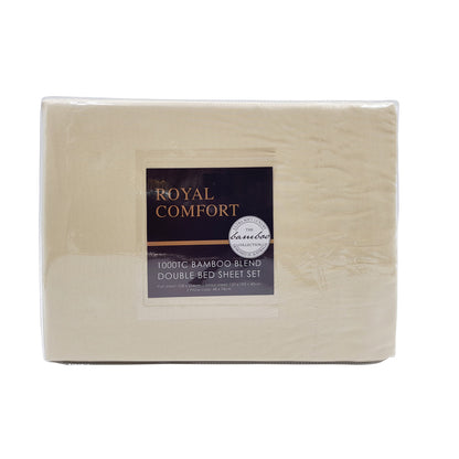 Royal Comfort Bamboo Blended Sheet &amp; Pillowcases Set 1000TC Ultra Soft Bedding-Bed Linen-PEROZ Accessories