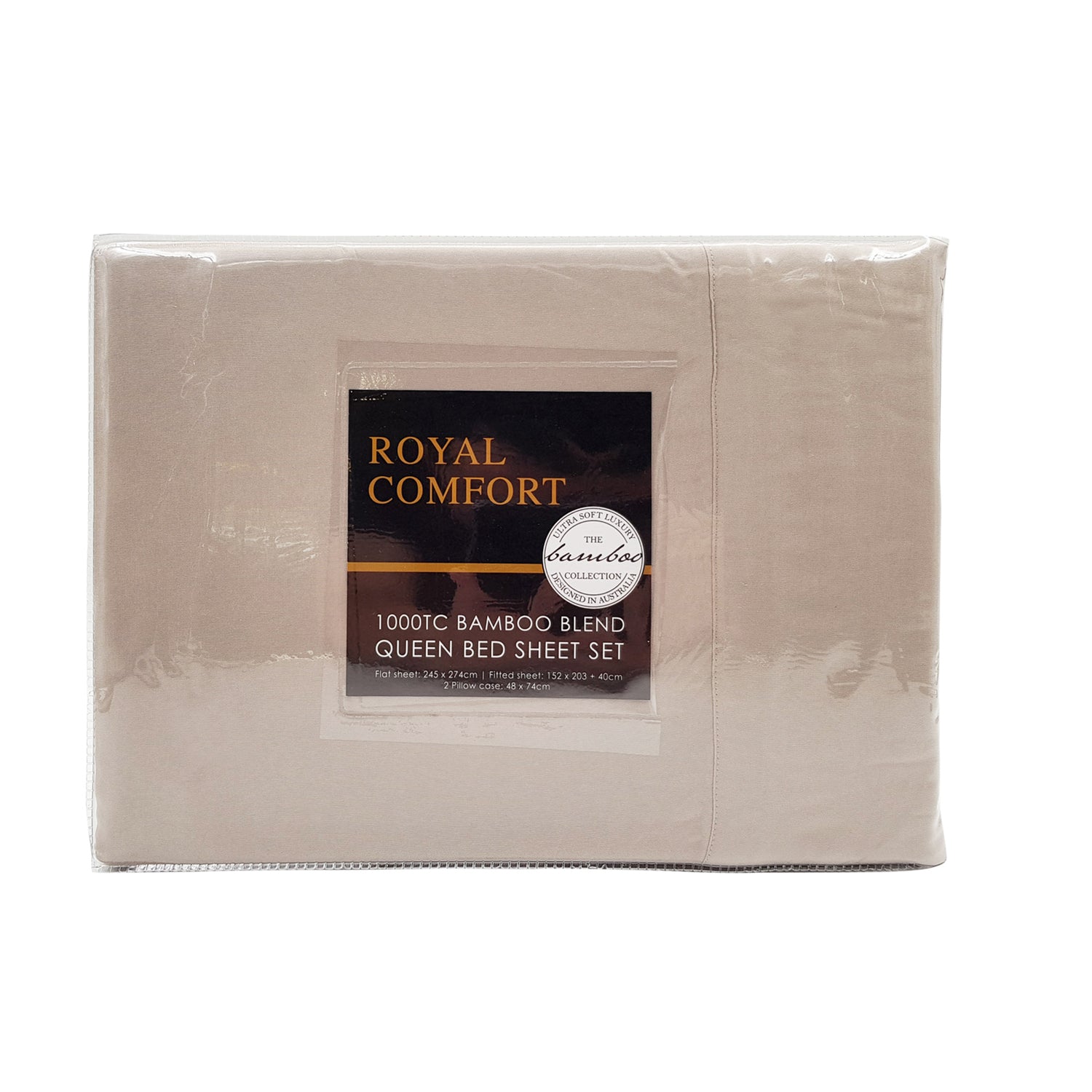 Royal Comfort Bamboo Blended Sheet &amp; Pillowcases Set 1000TC Ultra Soft Bedding-Bed Linen-PEROZ Accessories