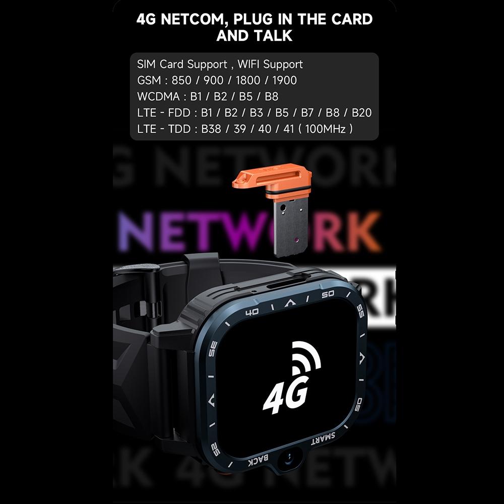 2.02 Inch Android 8.1 Full Network Wifi Card Bluetooth Smart Watch - Silver-Smart Watches-PEROZ Accessories