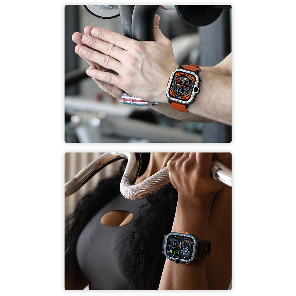 2.02 Inch Android 8.1 Full Network Wifi Card Bluetooth Smart Watch - Silver-Smart Watches-PEROZ Accessories