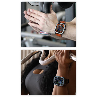 2.02 Inch Android 8.1 Full Network Wifi Card Bluetooth Smart Watch - Silver-Smart Watches-PEROZ Accessories