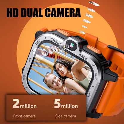 2.02 Inch Android 8.1 Full Network Wifi Card Bluetooth Smart Watch - Silver-Smart Watches-PEROZ Accessories