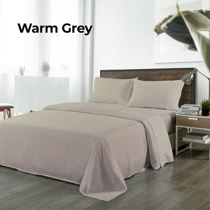 Royal Comfort Bamboo Blended Sheet &amp; Pillowcases Set 1000TC Ultra Soft Bedding-Bed Linen-PEROZ Accessories