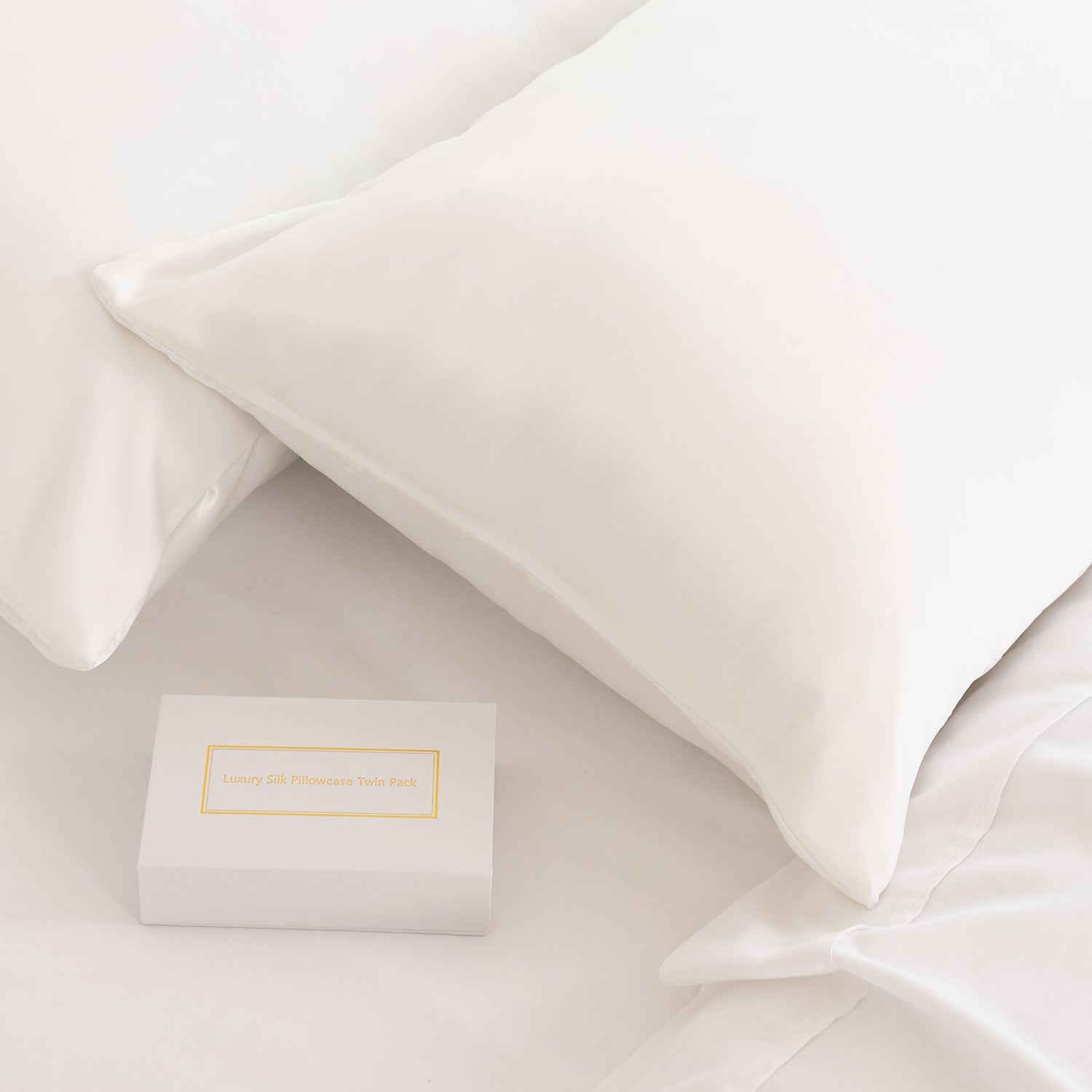 Royal Comfort Mulberry Soft Silk Hypoallergenic Pillowcase Twin Pack-Bed Linen-PEROZ Accessories