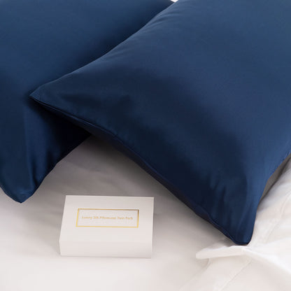 Royal Comfort Mulberry Soft Silk Hypoallergenic Pillowcase Twin Pack-Bed Linen-PEROZ Accessories