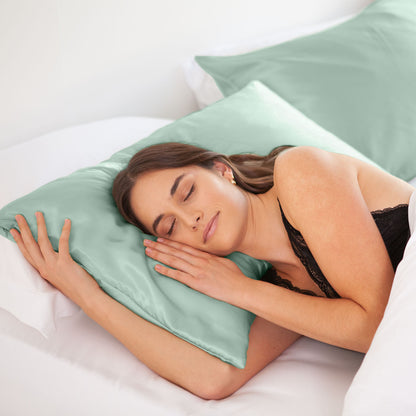 Royal Comfort Mulberry Soft Silk Hypoallergenic Pillowcase Twin Pack-Bed Linen-PEROZ Accessories