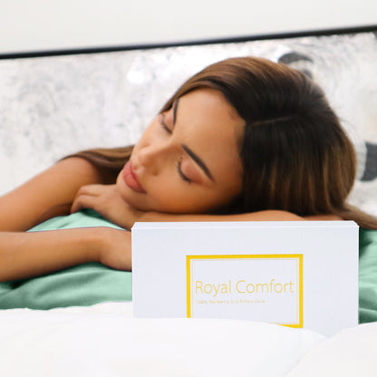 Royal Comfort Mulberry Soft Silk Hypoallergenic Pillowcase Twin Pack-Bed Linen-PEROZ Accessories