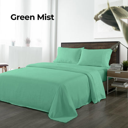Royal Comfort Bamboo Blended Sheet &amp; Pillowcases Set 1000TC Ultra Soft Bedding-Bed Linen-PEROZ Accessories