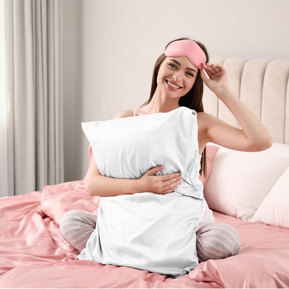 Royal Comfort Pure Silk Pillow Case 100% Mulberry Silk Hypoallergenic Pillowcase-Bed Linen-PEROZ Accessories