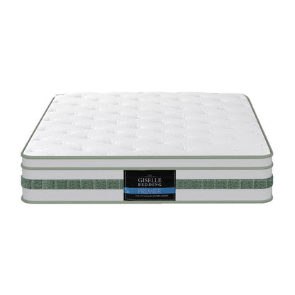 20cm Giselle Mattress Single Green Tea Mattresses-Furniture > Mattresses > Single Mattress-PEROZ Accessories