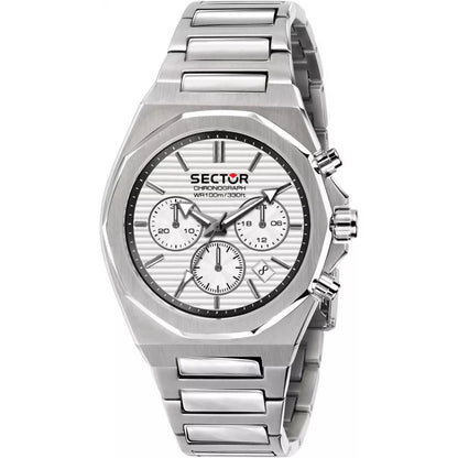 Sector 960 White Dial Silver Chronograph-PEROZ Accessories