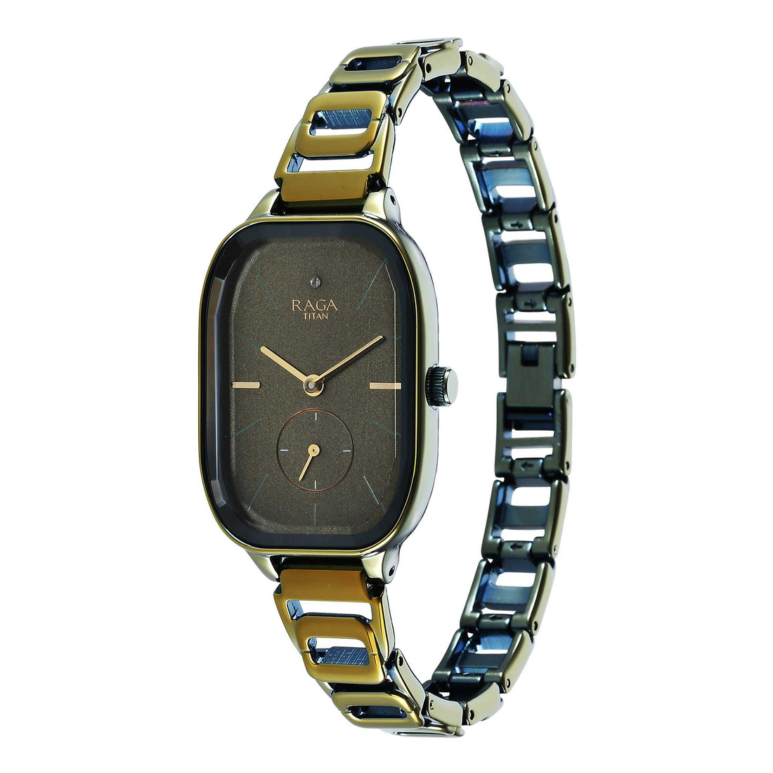 Titan Raga Chic Quartz Analogue Green Dial Green Metal Strap Watch for Women-PEROZ Accessories