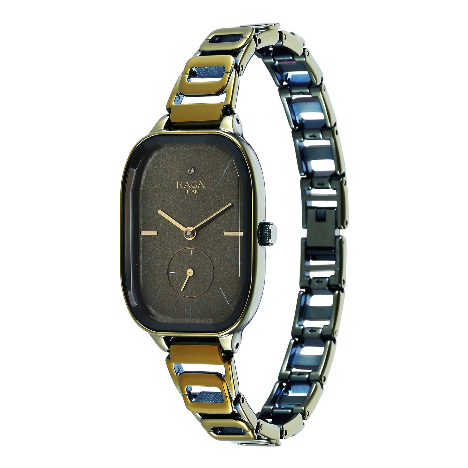 Titan Raga Chic Quartz Analogue Green Dial Green Metal Strap Watch for Women-PEROZ Accessories